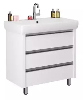 Тумба с раковиной «Vod-ok» Бридж 80 (Q 80) белая