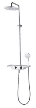 Уценка, Душевая система «Black & White» W22 белая/хром