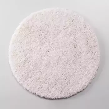 Уценка, Коврик для ванной «WasserKRAFT» Dill BM-3920 60/60 резина, микрофибра Pastel Parchment