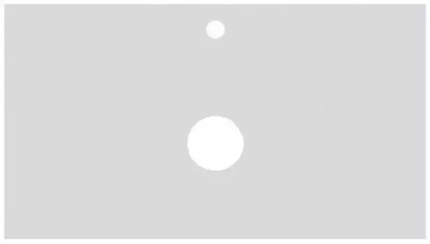 Уценка, Мебельная столешница «Belbagno» KEP-80-BO 81/47 керамогранит Bianco Opaco