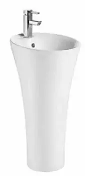 Уценка, Раковина с пьедесталом «Cerutti» Adelina 45/45 фаянсовая белая (450071)