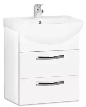 Уценка, Тумба с раковиной «Aquaton» Ария 50 М (Смайл 50) подвесная белая
