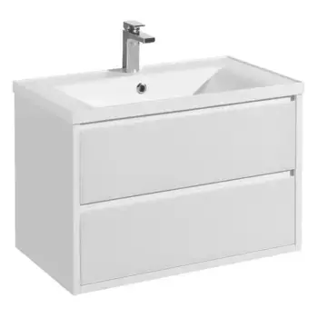 Уценка, Тумба с раковиной «Aquaton» Римини 80 New подвесная белая (11.08.2023 16:34)