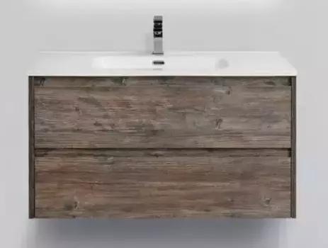 Уценка, Тумба с раковиной «Belbagno» Kraft 90 (BB900ETL) подвесная Pino Pasadena