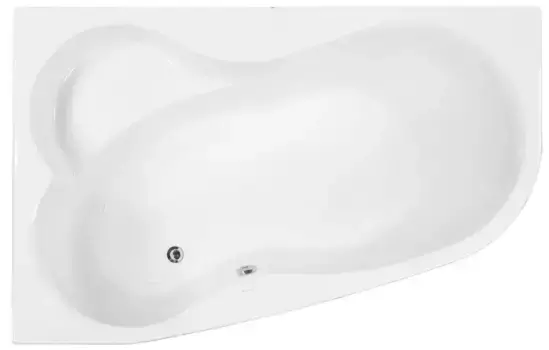 Уценка, Ванна акриловая «Vagnerplast» Melite 160/105 без опор без сифона белая левая (200632)