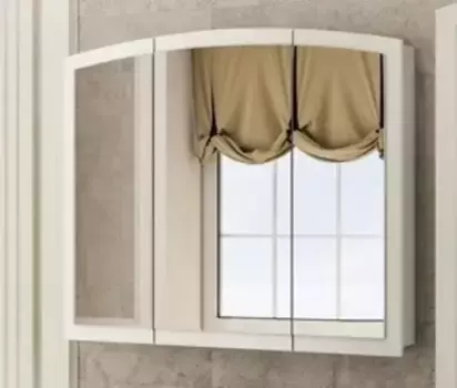 Уценка, Зеркальный шкаф «Comforty» Палини 100 без света белый