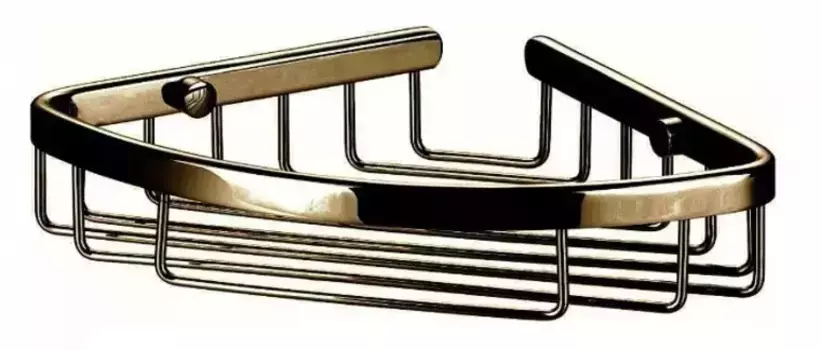 Угловая полка в ванну «Art&Max» AM-G-8936A-Br на стену бронза