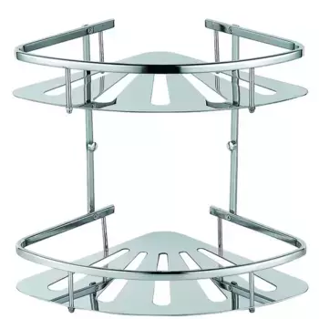 Угловая полка в ванну «Azario» AZ8362 на стену хром