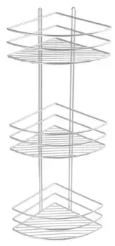 Угловая полка в ванну «Fixsen» FX-710-3 на стену хром