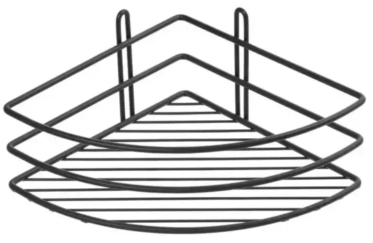 Угловая полка в ванну «Fixsen» FX-710B-1 на стену чёрная