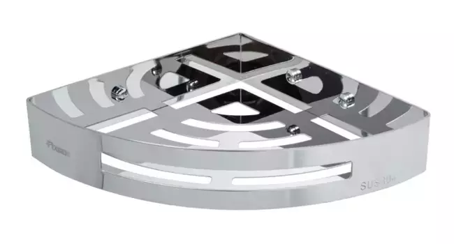 Угловая полка в ванну «Fixsen» Hotel FX-31003A на стену хром