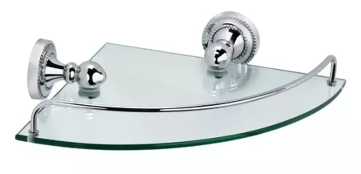 Угловая полка в ванну «Fixsen» Style FX-41103A на стену хром