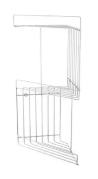 Угловая полка в ванну «Fora» Modern FOR-DIM053 на стену хром