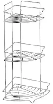 Угловая полка в ванну «Fora» Сектор KOR-436 на стену хром