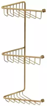 Угловая полка в ванну «Migliore» Complementi 22031 на стену бронза