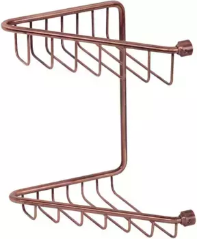 Угловая полка в ванну «Migliore» Complementi 22061 на стену медь