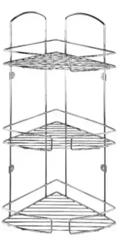 Угловая полка в ванну «Milardo» 111WC30M44 на стену хром
