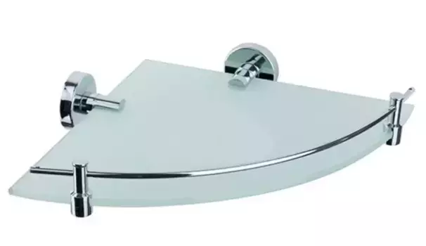 Угловая полка в ванну «Rainbowl» Long 2243 на стену хром