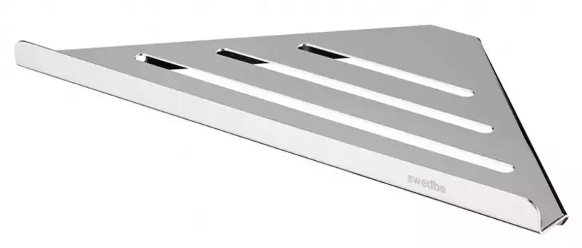Угловая полка в ванну «Swedbe» Attribut 9802 на стену хром