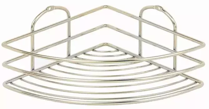 Угловая полка в ванну «Tekno-tel» BK021G на стену золото