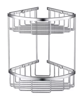 Угловая полка в ванну «Timo» Nelson 150082 на стену хром