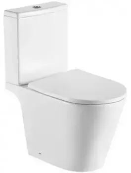 Унитаз компакт безободковый «Акватек» Бетта AQ1363B-00 белый с сиденьем дюропласт с микролифтом белое