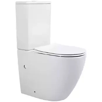 Унитаз компакт безободковый «Акватек» Европа AQ2903-00 белый с сиденьем дюропласт с микролифтом белое