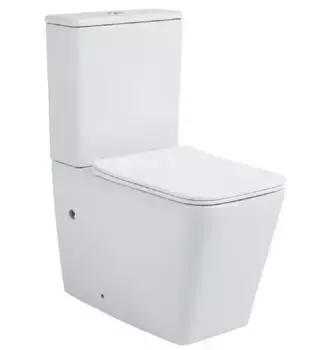 Унитаз компакт безободковый «Акватек» Либра AQ1263N-00 белый с сиденьем дюропласт с микролифтом белое