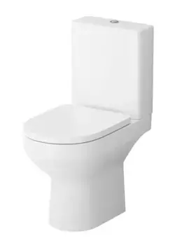 Унитаз компакт безободковый «AM.PM Plus» Spirit V2.0 Plus C708600BWH белый глянцевый без сиденья