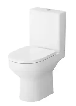 Унитаз компакт безободковый «AM.PM Plus» Spirit V2.0 Plus C708600BWH белый глянцевый (C707858BWH) с сиденьем дюропласт с микролифтом