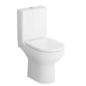Унитаз компакт безободковый «Am.Pm» Spirit 2.0 C708600WH белый (C707858WH) с сиденьем дюропласт с микролифтом