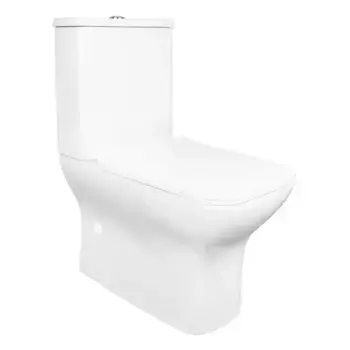 Унитаз компакт безободковый «Azario» Fresco AZ-8302 белый с сиденьем дюропласт с микролифтом белое