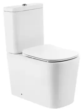 Унитаз компакт безободковый «Belbagno» Albano BB120CPR/BB120T белый (BB10150SC) с сиденьем дюропласт с микролифтом