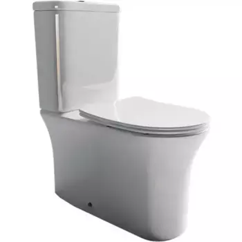 Унитаз компакт безободковый «Ceramica Nova» Star CN1904-B/CN1904-T белый с сиденьем дюропласт с микролифтом белое