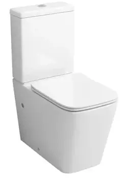 Унитаз компакт безободковый «Grossman» GR-4445S белый с сиденьем ультратонкое дюропласт с микролифтом белое