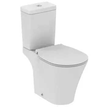 Унитаз компакт безободковый «Ideal Standard» Connect Air AquaBlade E009701/E073401 (E036601) белый с сиденьем дюропласт с микролифтом белое