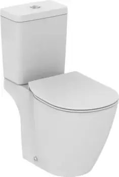 Унитаз компакт безободковый «Ideal Standard» Connect AquaBlade E042901/E797001 (E772301) белый с сиденьем дюропласт белое