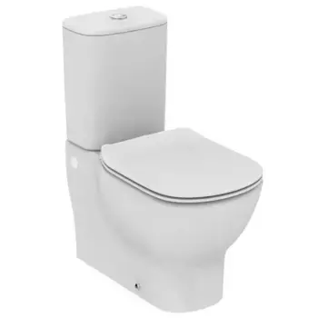 Унитаз компакт безободковый «Ideal Standard» Tesi AquaBlade T008201/T356801 (T352801) белый с сиденьем дюропласт белое