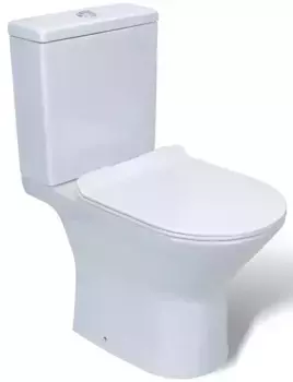 Унитаз компакт безободковый «Orans» WM-9902 белый с сиденьем дюропласт с микролифтом белое