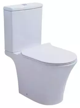 Унитаз компакт безободковый «Orans» WM-9907 белый с сиденьем дюропласт с микролифтом белое