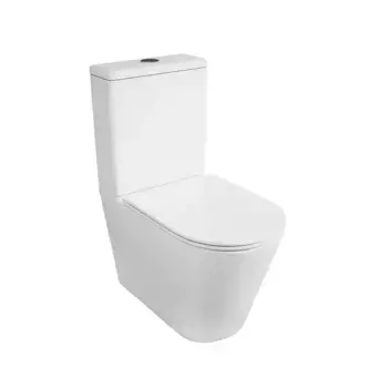 Унитаз компакт безободковый «Owl 1975» Vind Cirkel-G белый с сиденьем дюропласт с микролифтом белое