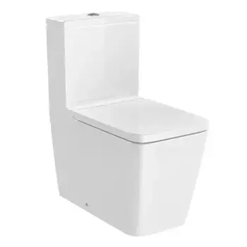 Унитаз компакт безободковый «Roca» Inspira Square 342536000/7341520000 (80153200B) белый с сиденьем дюропласт с микролифтом белое