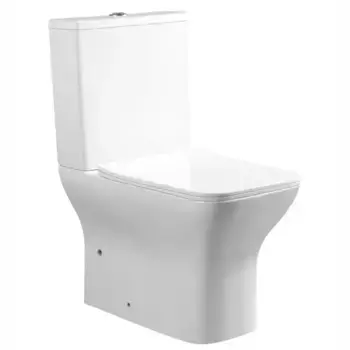 Унитаз компакт безободковый «Urbatec» Grazia BTW URB218302F белый глянец с сиденьем дюропласт с микролифтом