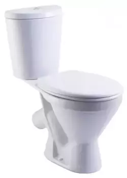 Унитаз компакт «Rosa» Элегант белый с сиденьем полипропилен белый