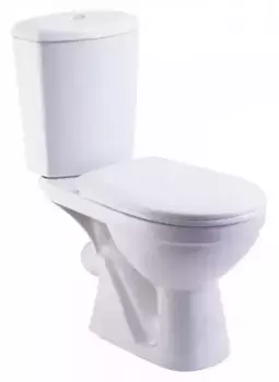 Унитаз компакт «Rosa» Комфорт белый с сиденьем полипропилен белый