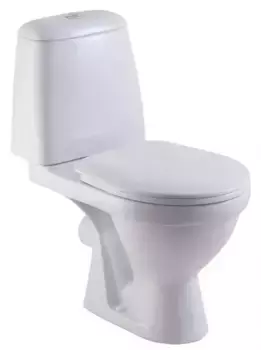 Унитаз компакт «Rosa» Премьер белый с сиденьем полипропилен белый