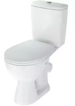 Унитаз компакт «Rosa» Уют 4630055558384 белый с сиденьем полипропилен белое
