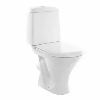 Унитаз компакт «Sanita» Аттика Эконом белый с сиденьем полипропилен белое