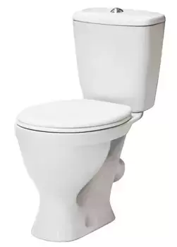 Унитаз компакт «Sanita» Эталон стандарт/эконом WC.CC/Etalon/1-P/WHT.G/S1 белый с сиденьем полипропилен белое
