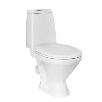 Унитаз компакт «Sanita» Кама Эконом белый с сиденьем полипропилен белое